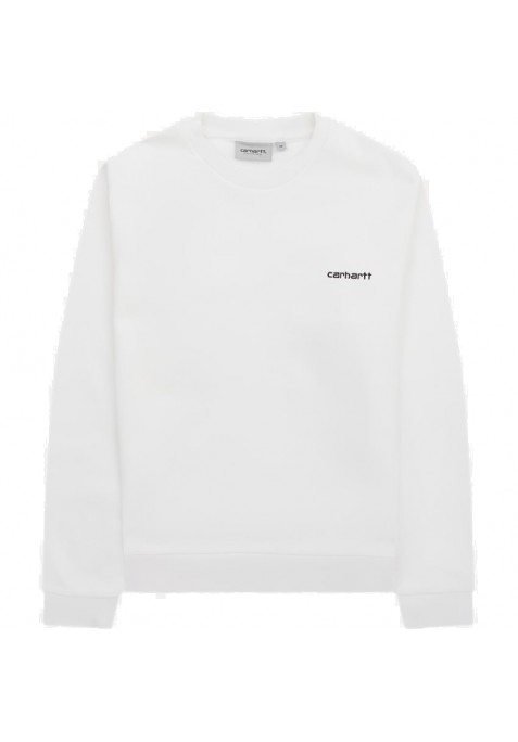 CARHARTT WIP SCRIPT EMBROIDERY SWEATSHIRT WHITE