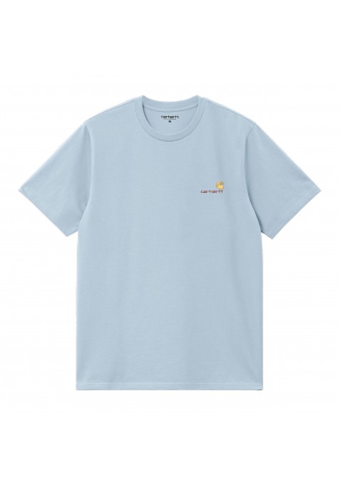 CARHARTT WIP S/S American Script T-Shirt Froasted Blue