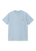 CARHARTT WIP S/S American Script T-Shirt Froasted Blue