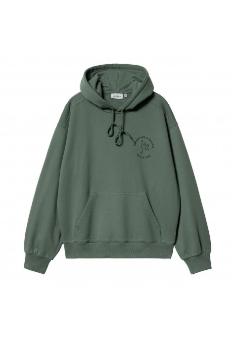 CARHARTT WIP Hooded Stamp Sweat Duck Green