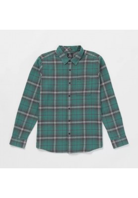 VOLCOM Caden Plaid LS Sea Green