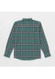 VOLCOM Caden Plaid LS Sea Green