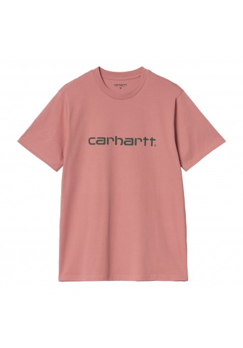 CARHARTT WIP SCRIPT T-SHIRT DUSTY ROSE