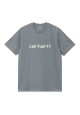 CARHARTT WIP SCRIPT T-SHIRT DOVE GREY