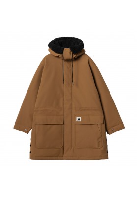 CARHARTT WIP W' CLARTON PARKA HAMILTON BROWN