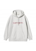 CARHARTT WIP W' HOODED CARHARTT SWEATSHIRT ASH HEATHER