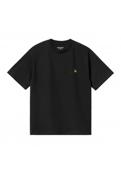 CARHARTT WIP W' AMERICAN SCRIPT T-SHIRT BLACK