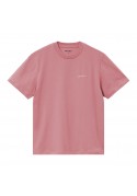 CARHARTT WIP W' SCRIPT EMBROIDERY T-SHIRT DUSTY ROSE